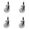 Service Caster 5'' SS Nylon Wheel Swivel 1'' Expanding Stem Caster Set, 4PK SCC-SSEX20S514-NYS-1-4 - alternate 1